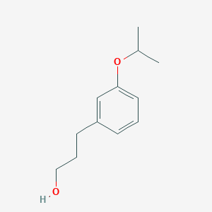 molecular formula C12H18O2 B3109027 3-[3-(Propan-2-yloxy)phenyl]propan-1-ol CAS No. 169893-78-1