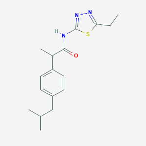 molecular formula C17H23N3OS B310907 N-(5-ethyl-1,3,4-thiadiazol-2-yl)-2-(4-isobutylphenyl)propanamide 