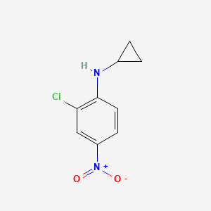 molecular formula C9H9ClN2O2 B3109080 2-Chloro-N-cyclopropyl-4-nitroaniline CAS No. 170104-39-9