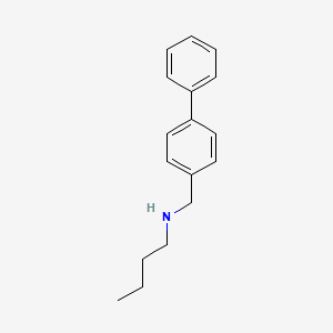 molecular formula C17H21N B3109089 N-[(4-phenylphenyl)methyl]butan-1-amine CAS No. 170115-41-0