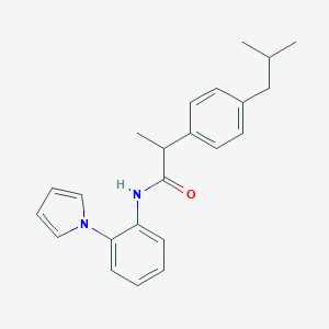 molecular formula C23H26N2O B310909 2-(4-isobutylphenyl)-N-[2-(1H-pyrrol-1-yl)phenyl]propanamide 