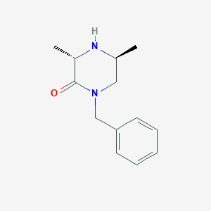 molecular formula C13H18N2O B3109113 (3S,5S)-1-benzyl-3,5-dimethylpiperazin-2-one CAS No. 170211-02-6