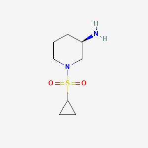 molecular formula C8H16N2O2S B3109153 (3R)-1-(环丙烷磺酰基)哌啶-3-胺 CAS No. 1704956-13-7