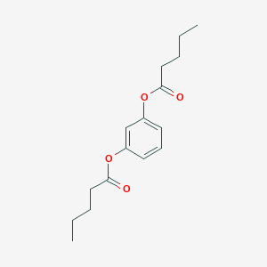 molecular formula C16H22O4 B310916 3-(Pentanoyloxy)phenyl pentanoate 