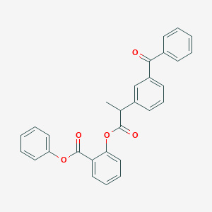 Phenyl 2-{[2-(3-benzoylphenyl)propanoyl]oxy}benzoate