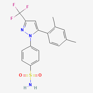 4-[5-(2,4-Dimethyl-phenyl)-3-trifluoromethyl-pyrazol-1-yl]-benzenesulfonamide