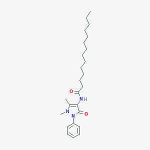 molecular formula C25H39N3O2 B310922 N-(1,5-dimethyl-3-oxo-2-phenyl-2,3-dihydro-1H-pyrazol-4-yl)tetradecanamide 