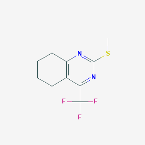 molecular formula C10H11F3N2S B3109224 5,6,7,8-Tetrahydro-2-methylthio-4-(trifluoromethyl)quinazoline CAS No. 1708-57-2