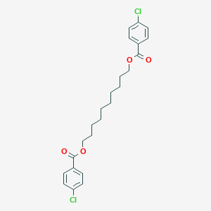 molecular formula C24H28Cl2O4 B310925 10-[(4-Chlorobenzoyl)oxy]decyl 4-chlorobenzoate 