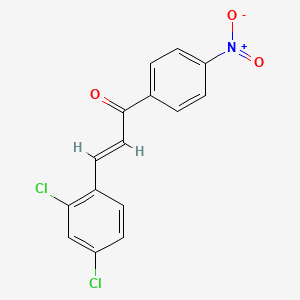molecular formula C15H9Cl2NO3 B3109262 (E)-3-(2,4-dichlorophenyl)-1-(4-nitrophenyl)prop-2-en-1-one CAS No. 170938-99-5