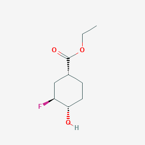 Ethyl (1r,3s,4s)-3-fluoro-4-hydroxycyclohexane-1-carboxylate