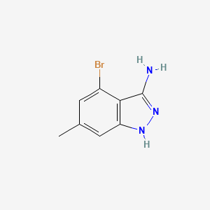 molecular formula C8H8BrN3 B3109325 4-Bromo-6-methyl-1H-indazol-3-amine CAS No. 1715912-97-2