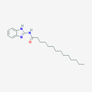 molecular formula C21H33N3O B310934 N-(1H-benzimidazol-2-yl)tetradecanamide 