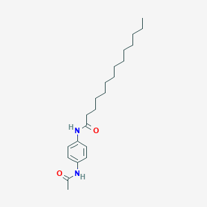 molecular formula C22H36N2O2 B310936 N-[4-(acetylamino)phenyl]tetradecanamide 