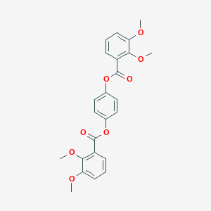 molecular formula C24H22O8 B310939 4-[(2,3-Dimethoxybenzoyl)oxy]phenyl 2,3-dimethoxybenzoate 