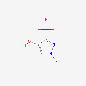 molecular formula C5H5F3N2O B3109430 1-甲基-3-(三氟甲基)-1H-吡唑-4-醇 CAS No. 172834-79-6