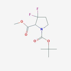 1-tert-Butyl 2-methyl 3,3-difluoropyrrolidine-1,2-dicarboxylate