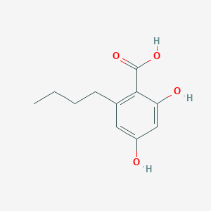 molecular formula C11H14O4 B3109460 2-丁基-4,6-二羟基苯甲酸 CAS No. 173324-41-9
