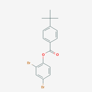 molecular formula C17H16Br2O2 B310947 2,4-Dibromophenyl 4-tert-butylbenzoate 