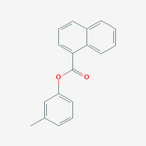molecular formula C18H14O2 B310949 1-Naphthoic acid, 3-methylphenyl ester 
