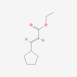 molecular formula C10H16O2 B3109495 (E)-ethyl 3-cyclopentylacrylate CAS No. 17343-83-8