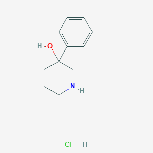 molecular formula C12H18ClNO B3109510 3-(m-Tolyl)piperidin-3-ol hydrochloride CAS No. 173447-90-0