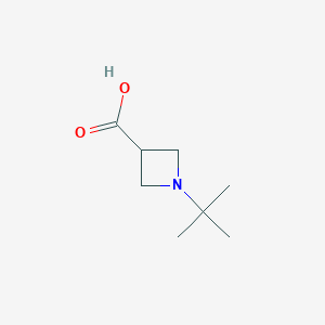 molecular formula C8H15NO2 B3109523 1-Tert-butylazetidine-3-carboxylic acid CAS No. 17358-76-8