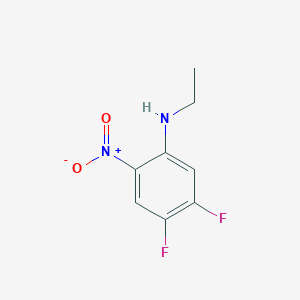 molecular formula C8H8F2N2O2 B3109533 N-ethyl-4,5-difluoro-2-nitroaniline CAS No. 1736-92-1