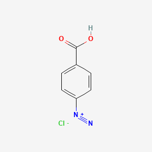 molecular formula C7H5ClN2O2 B3109588 Benzenediazonium, 4-carboxy-, chloride CAS No. 17405-00-4