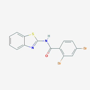 N-(1,3-benzothiazol-2-yl)-2,4-dibromobenzamide
