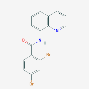 2,4-dibromo-N-(8-quinolinyl)benzamide