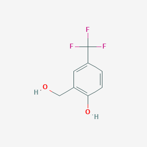 molecular formula C8H7F3O2 B3109623 2-(Hydroxymethyl)-4-(trifluoromethyl)phenol CAS No. 174265-02-2
