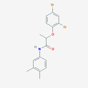 2-(2,4-dibromophenoxy)-N-(3,4-dimethylphenyl)propanamide