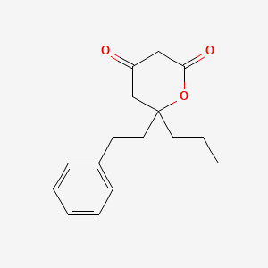 6-(2-phenylethyl)-6-propyldihydro-2H-pyran-2,4(3H)-dione