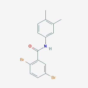 molecular formula C15H13Br2NO B310965 2,5-dibromo-N-(3,4-dimethylphenyl)benzamide 