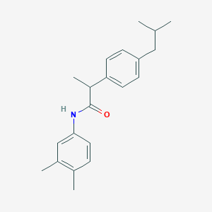 molecular formula C21H27NO B310966 N-(3,4-dimethylphenyl)-2-(4-isobutylphenyl)propanamide 