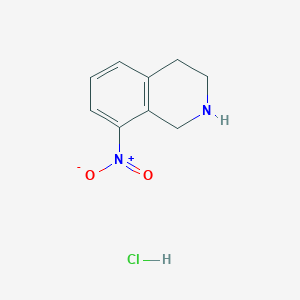 molecular formula C9H11ClN2O2 B3109671 8-Nitro-1,2,3,4-tetrahydroisoquinoline hydrochloride CAS No. 174648-95-4