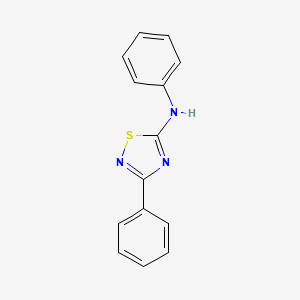 molecular formula C14H11N3S B3109679 N,3-diphenyl-1,2,4-thiadiazol-5-amine CAS No. 17467-60-6