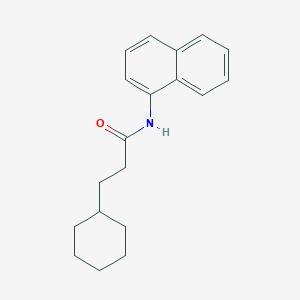 molecular formula C19H23NO B310968 3-cyclohexyl-N-(1-naphthyl)propanamide 