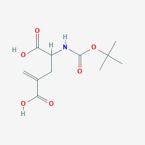 molecular formula C11H17NO6 B3109709 Boc-γ-亚甲基-DL-谷氨酸 CAS No. 175088-83-2