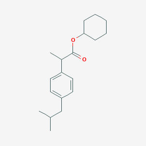 molecular formula C19H28O2 B310971 Cyclohexyl 2-(4-isobutylphenyl)propanoate 