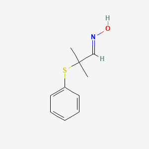 molecular formula C10H13NOS B3109711 (E)-N-[2-methyl-2-(phenylsulfanyl)propylidene]hydroxylamine CAS No. 1751-14-0