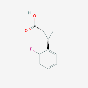 molecular formula C10H9FO2 B3109720 (1R,2R)-2-(2-氟苯基)环丙烷甲酸 CAS No. 175168-71-5