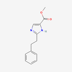 molecular formula C13H14N2O2 B3109734 Methyl 2-(2-phenylethyl)-1H-imidazole-4-carboxylate CAS No. 175210-31-8