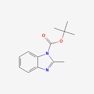 molecular formula C13H16N2O2 B3109757 tert-butyl2-methyl-1H-benzo[d]imidazole-1-carboxylate CAS No. 175531-34-7