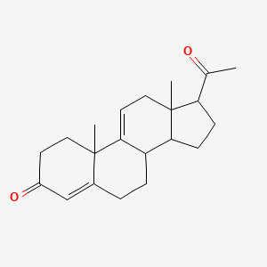 molecular formula C21H28O2 B3109834 17-Acetyl-10,13-dimethyl-1,2,6,7,8,12,14,15,16,17-decahydrocyclopenta[a]phenanthren-3-one CAS No. 17652-16-3