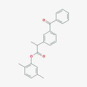 molecular formula C24H22O3 B310985 2,5-Dimethylphenyl 2-(3-benzoylphenyl)propanoate 