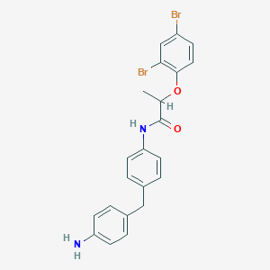 molecular formula C22H20Br2N2O2 B310988 N-[4-(4-aminobenzyl)phenyl]-2-(2,4-dibromophenoxy)propanamide 
