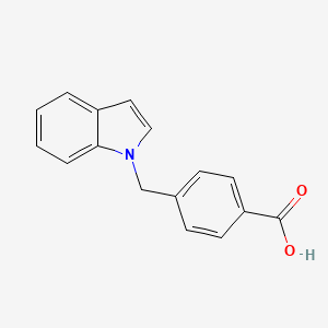molecular formula C16H13NO2 B3109887 4-(indol-1-ylmethyl)benzoic Acid CAS No. 177548-85-5