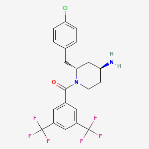 ((2R,4S)-4-amino-2-(4-chlorobenzyl)piperidin-1-yl)(3,5-bis(trifluoromethyl)phenyl)methanone